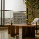 Table Basse Andro en bois brut — vue de face