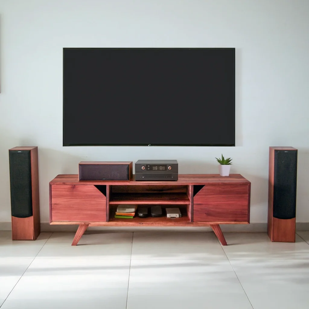 [111001] Console télé Ouaga (120cm, 35cm, Makoré)