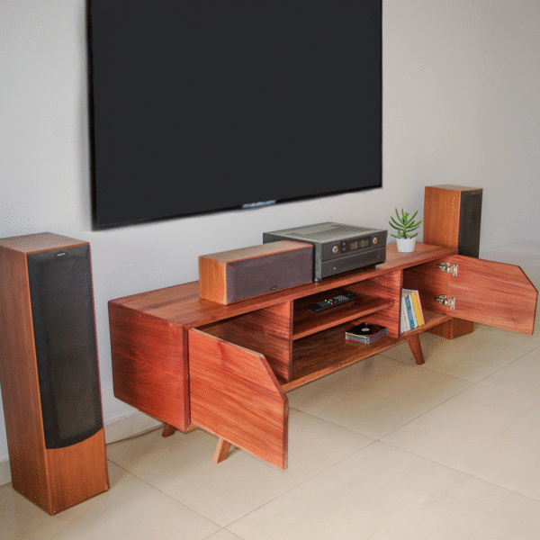 Console tv en bois
