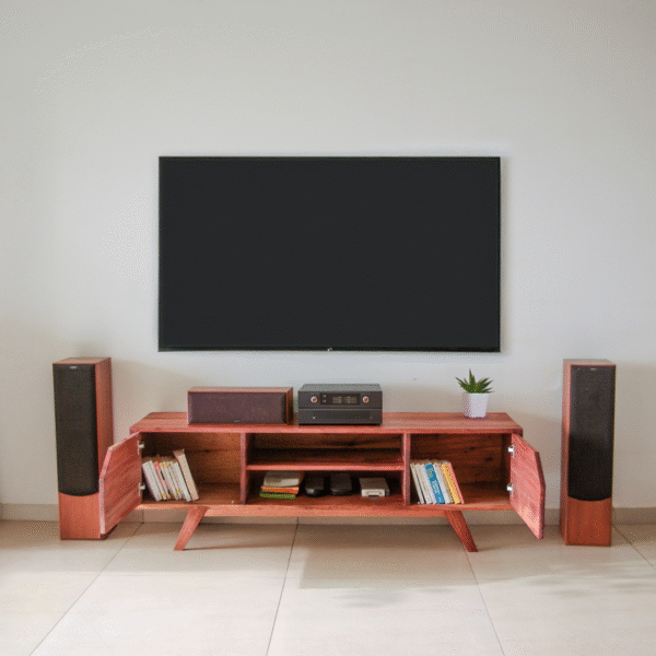 Console tv en bois