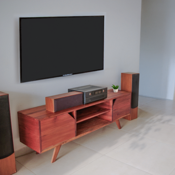 Console tv en bois